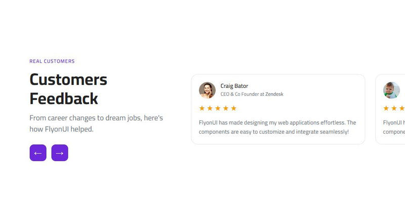 2 Cards Testimonials