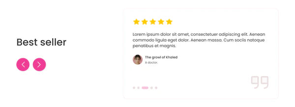 Horizontal Testimonial Carousel