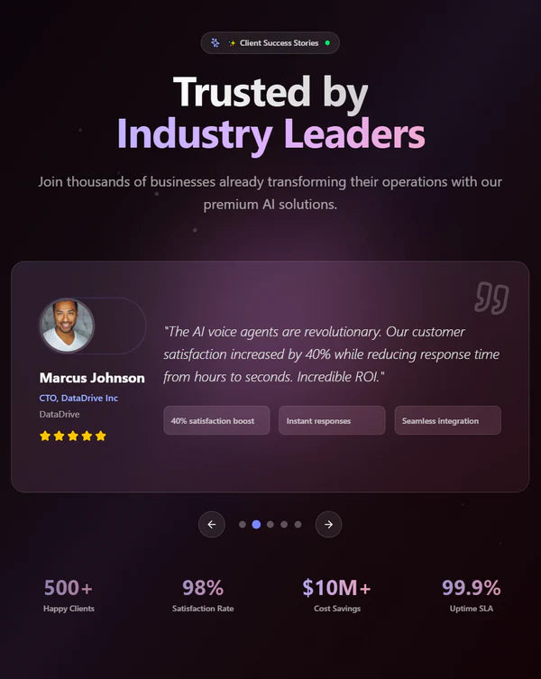 Premium Testimonials